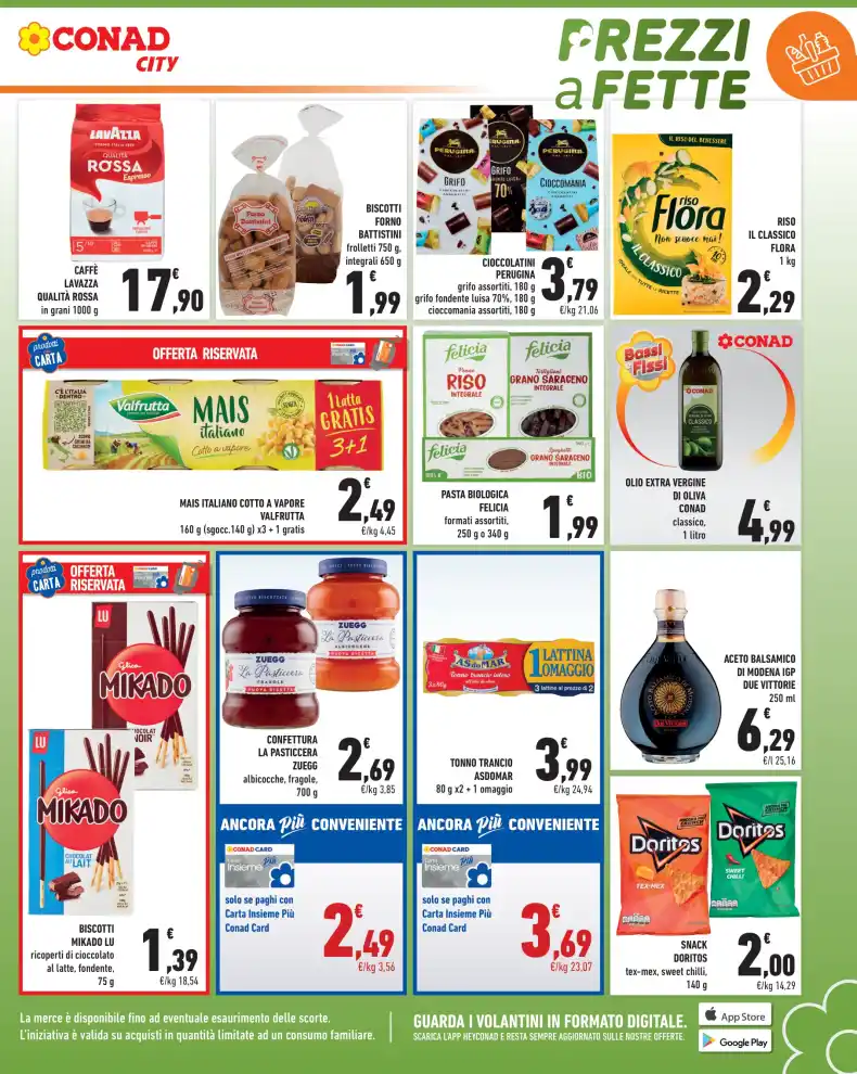 Volantino Conad City Prezzi a Fette dal 18/9 fino al 24/9/2026