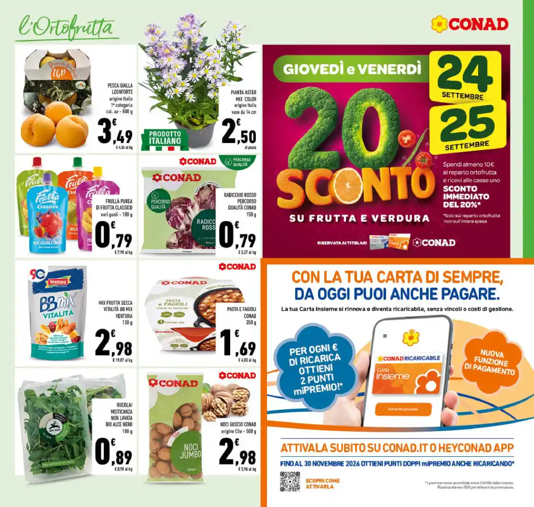 Volantino Conad Grandi marche dal 23/9 fino al 4/10/2026