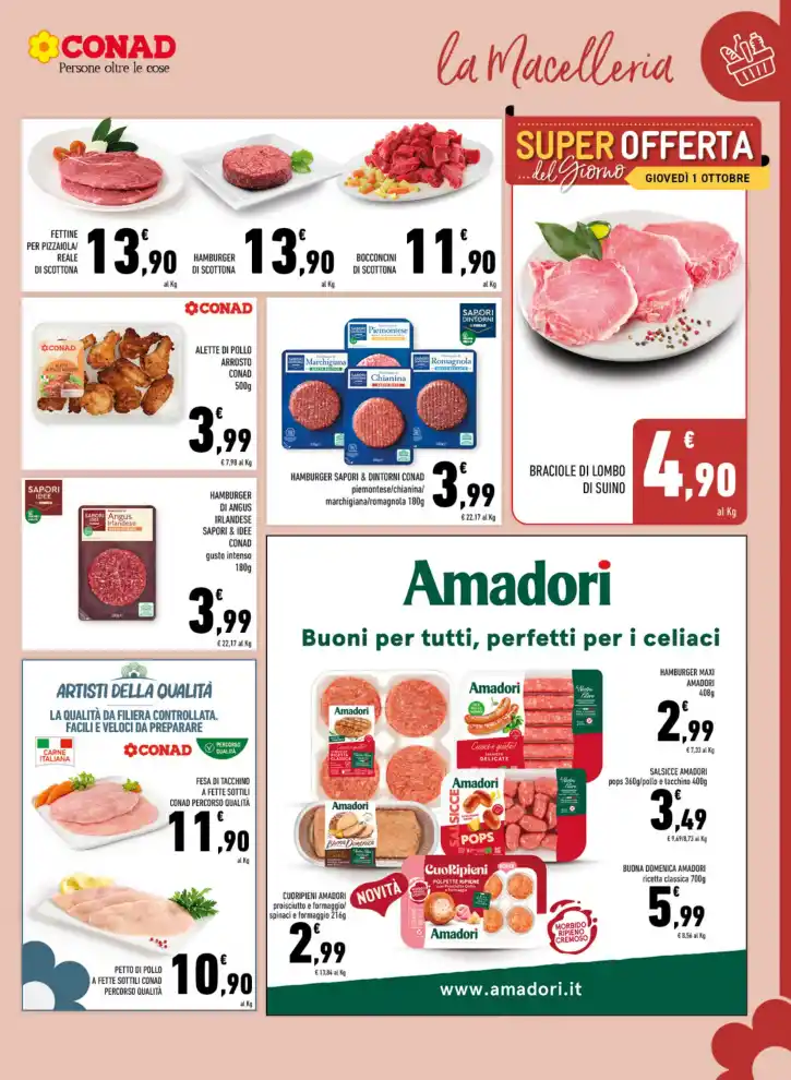 Volantino Conad Margherita Taglio netto dal 23/9 fino al 4/10/2026