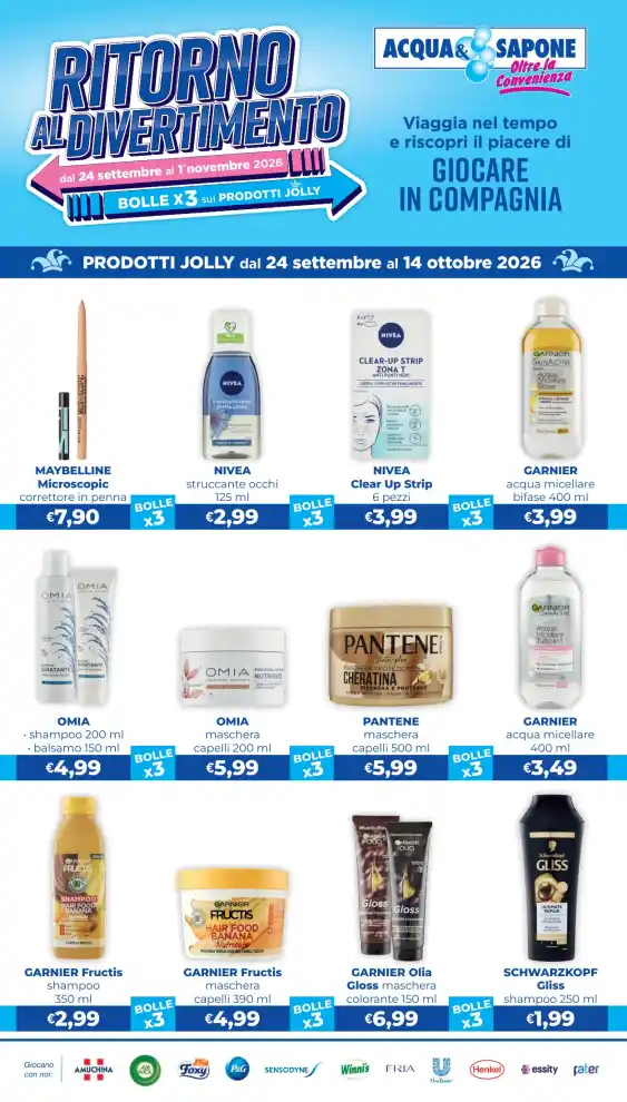 Volantino Acqua e Sapone Oltre la convenienza dal 24/9 fino al 14/10/2026