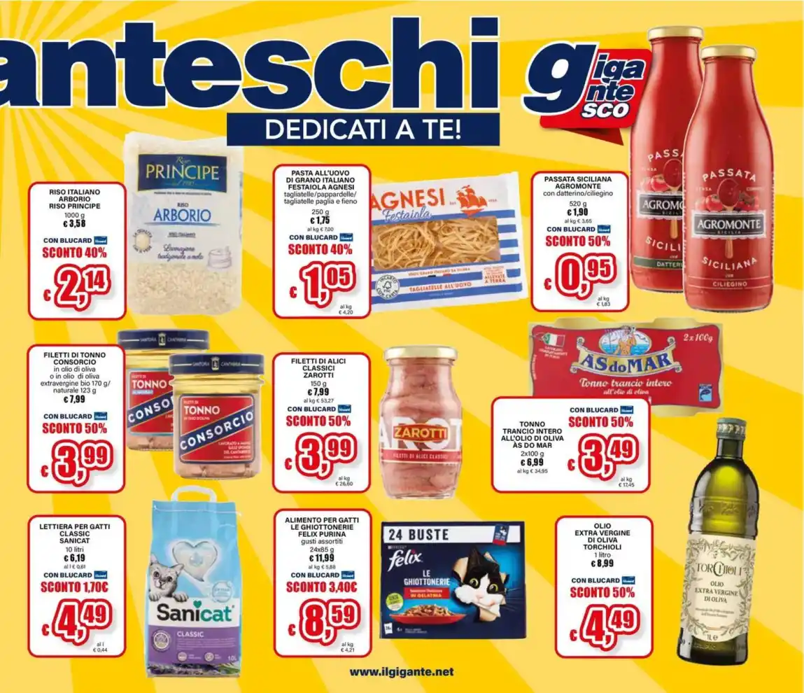 Volantino Il Gigante Giganteschi dedicati a te dal 21/9 fino al 30/9/2026
