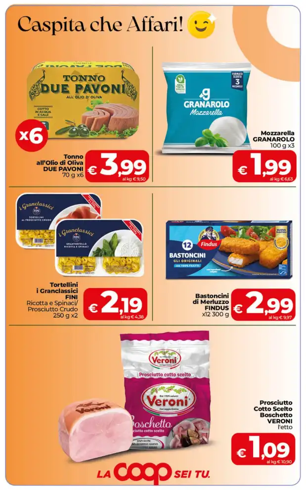 Volantino Coop Calabria Caspita che Affari dal 22/9 fino al 1/10/2026