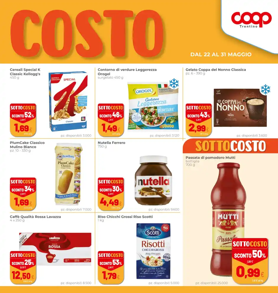 Volantino Coop Trentino Sottocosto dal 22/5 fino al 4/6/2025