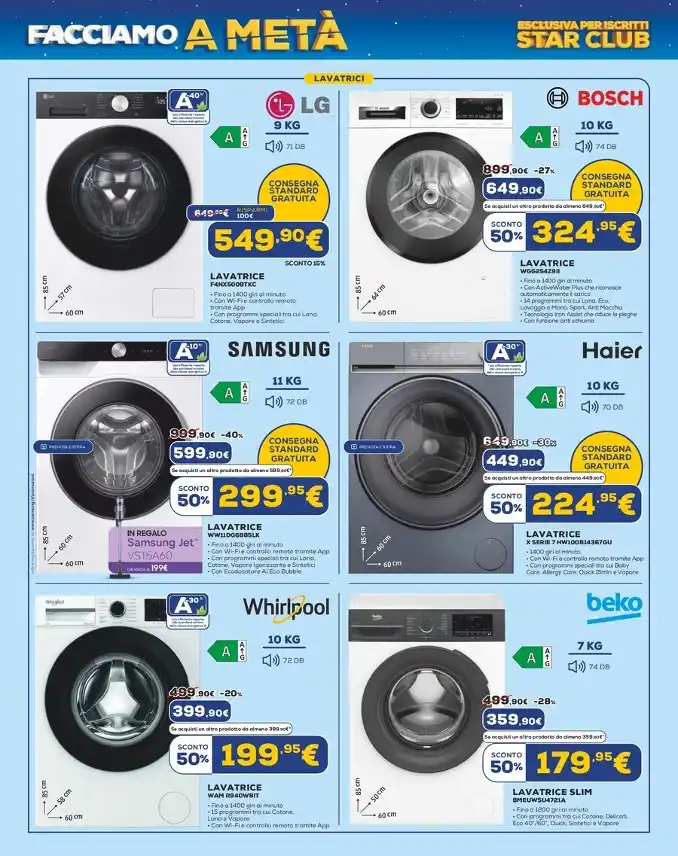 Volantino Euronics Black Star dal 24/9 fino al 7/10/2026