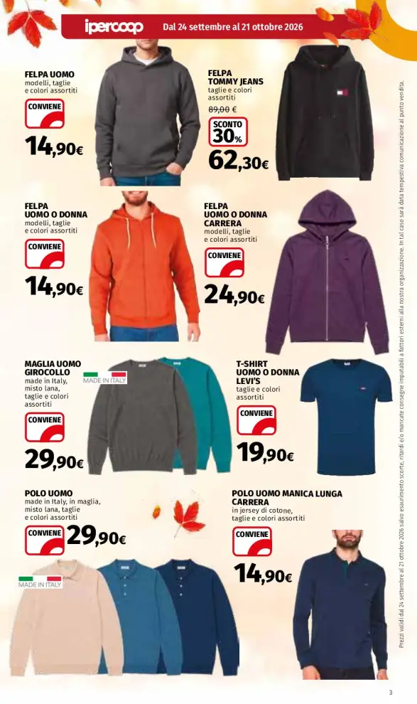 Volantino Ipercoop Tendenze d’Autunno dal 24/9 fino al 21/10/2026