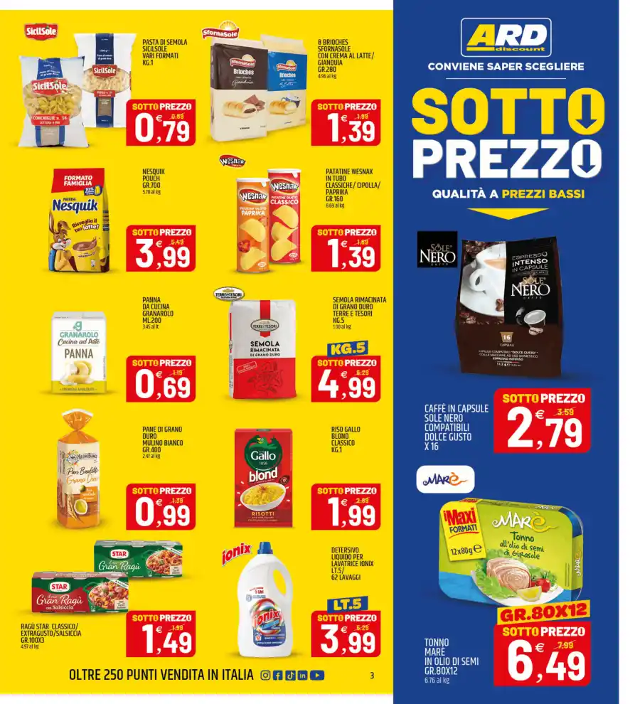 Volantino Ard Discount Sotto Prezzo dal 28/9 fino al 7/10/2026