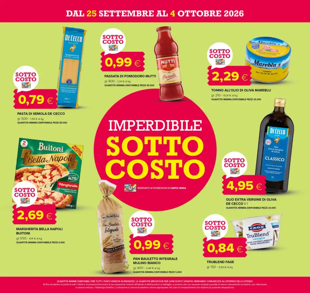 Volantino Tigre Sotto Costo dal 25/9 fino al 7/10/2026