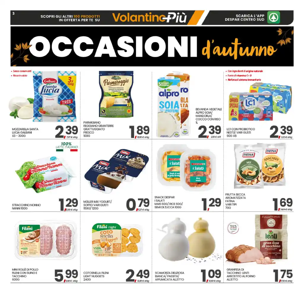 Volantino Eurospar Occasioni d’autunno dal 1/10 fino al 8/10/2026