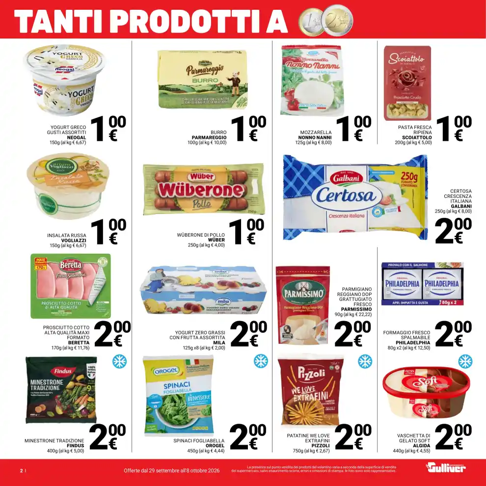 Volantino Gulliver Tanti prodotti a dal 29/9 fino al 8/10/2026