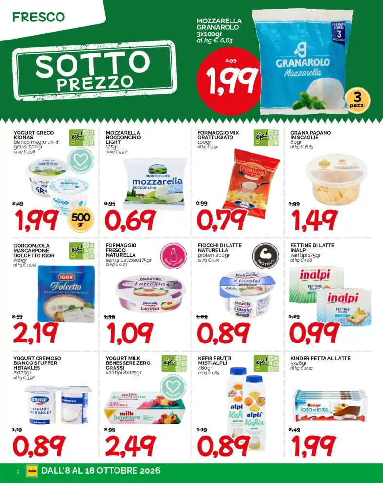 Volantino HarDis Sotto prezzo dal 8/10 fino al 18/10/2026