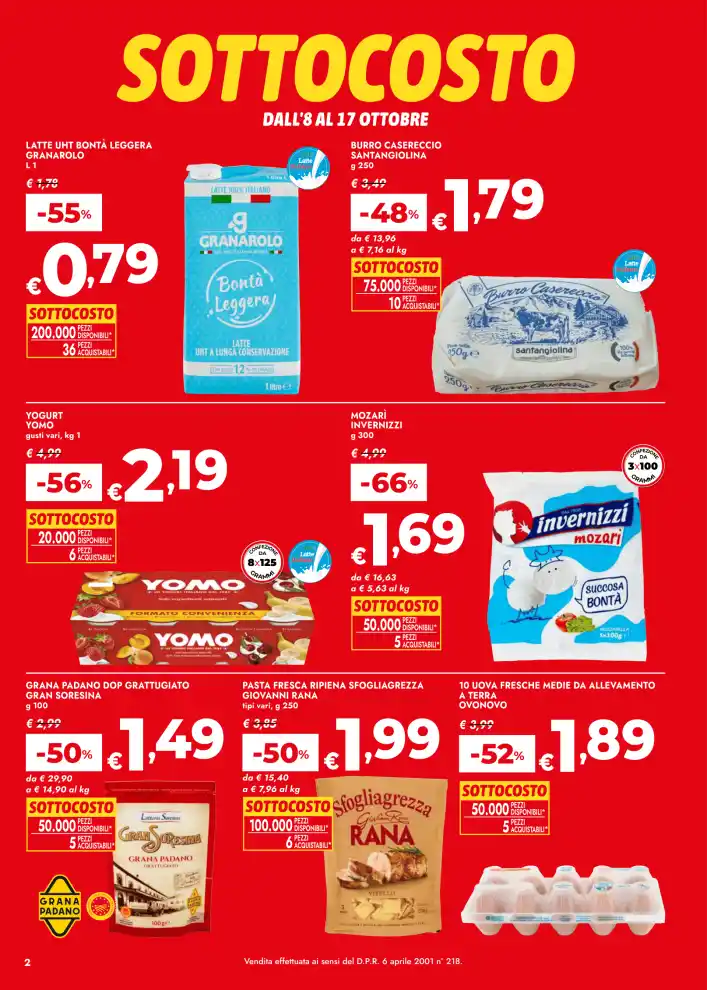 Volantino Bennet Sottocosto dal 8/10 fino al 17/10/2026
