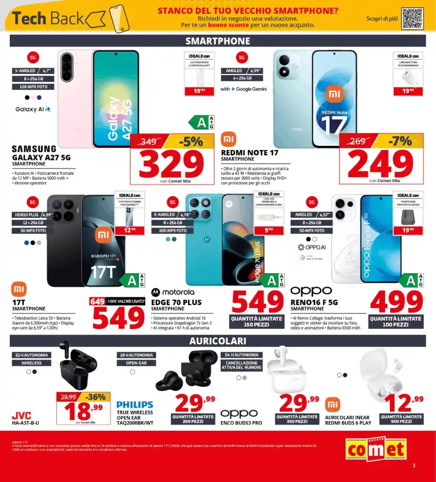 Volantino Comet Fino al -50% con Comet Mia dal 8/10 fino al 28/10/2026