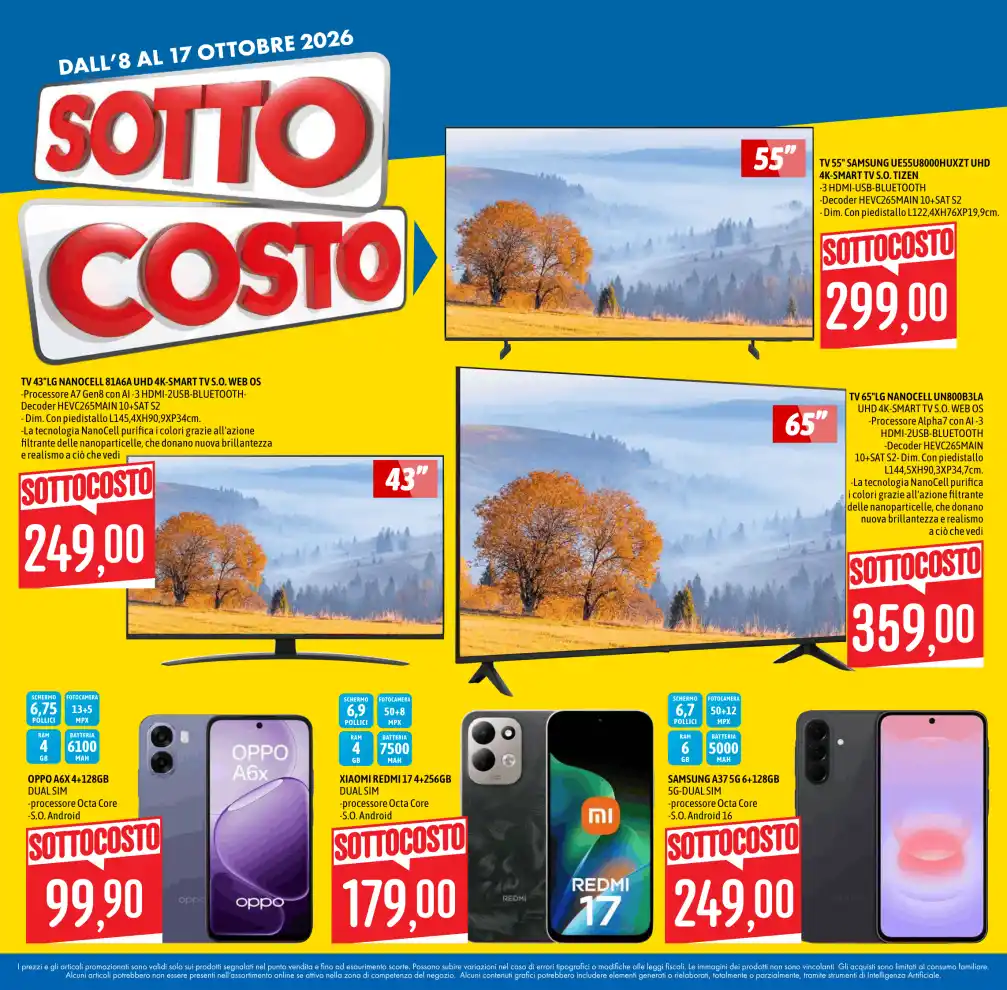 Volantino Emisfero Sotto Costo dal 8/10 fino al 17/10/2026
