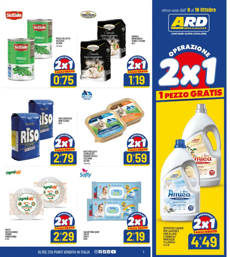Volantino Ard Discount Weekend sotto prezzo dal 8/10 fino al 18/10/2026