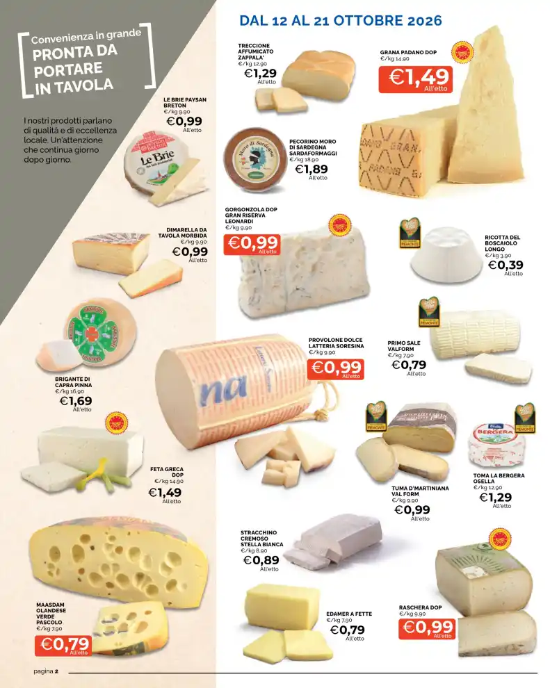 Volantino Mercatò Offerte esagerate dal 12/10 fino al 21/10/2026