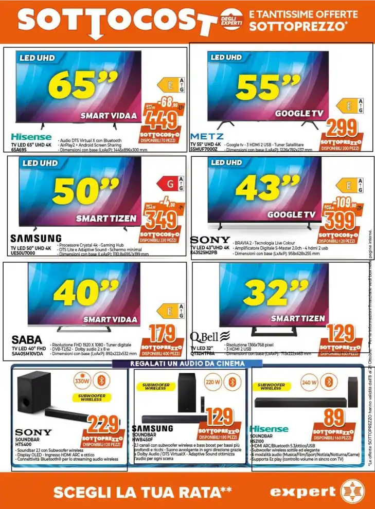 Volantino Expert Sottocosto degli esperti dal 8/10 fino al 21/10/2026