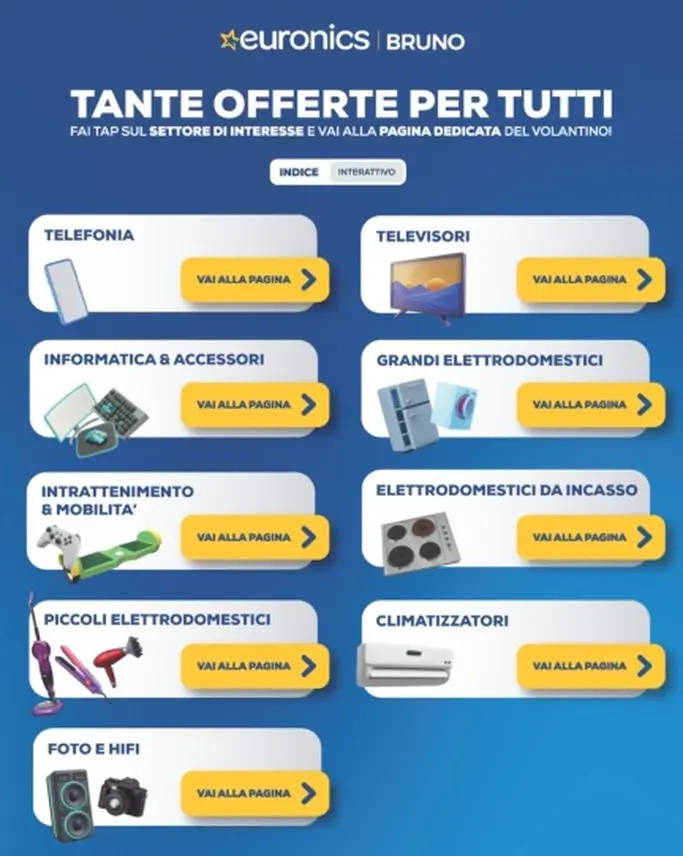 Volantino Euronics Bruno Sottocosto dal 9/10 fino al 18/10/2026