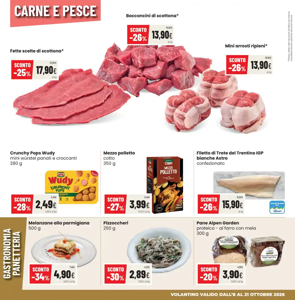 Volantino Coop Trentino Sconti d’autunno dal 8/10 fino al 21/10/2026