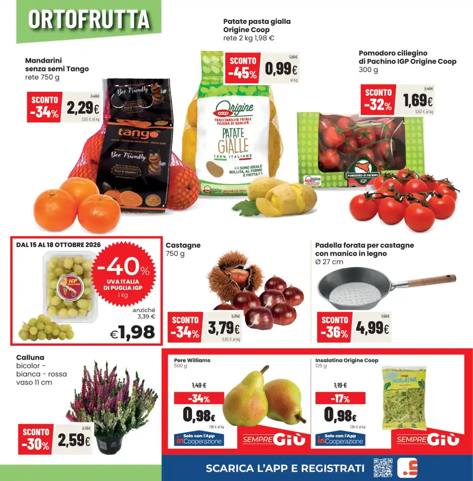 Volantino Coop Trentino Sconti d’autunno dal 8/10 fino al 21/10/2026