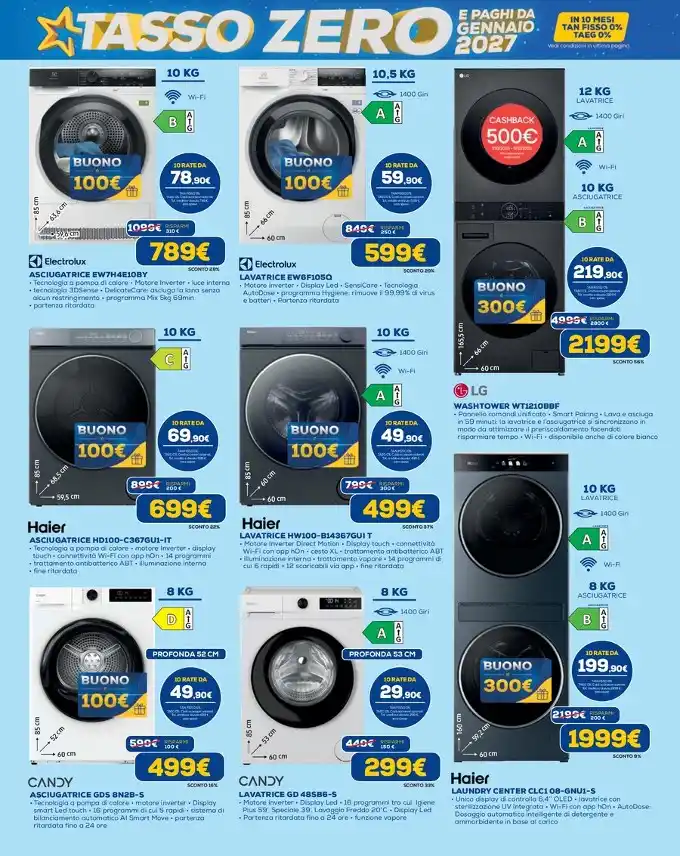 Volantino Euronics Dimo Tasso zero dal 8/10 fino al 28/10/2026