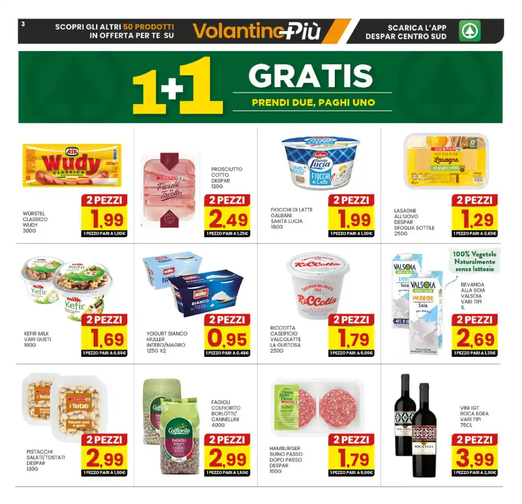 Volantino Despar 1+1 Gratis dal 12/10 fino al 17/10/2026