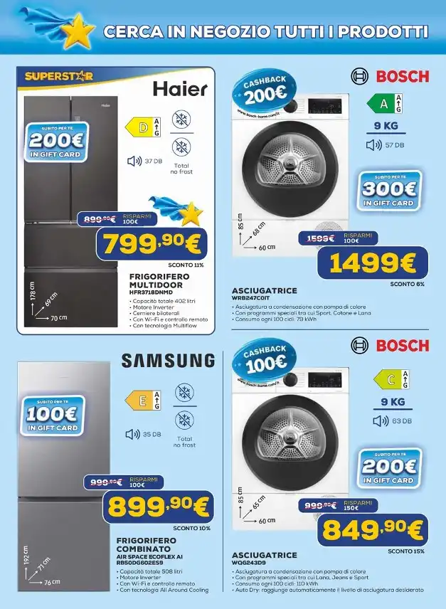 Volantino Euronics Prodotti Star dal 8/10 fino al 28/10/2026