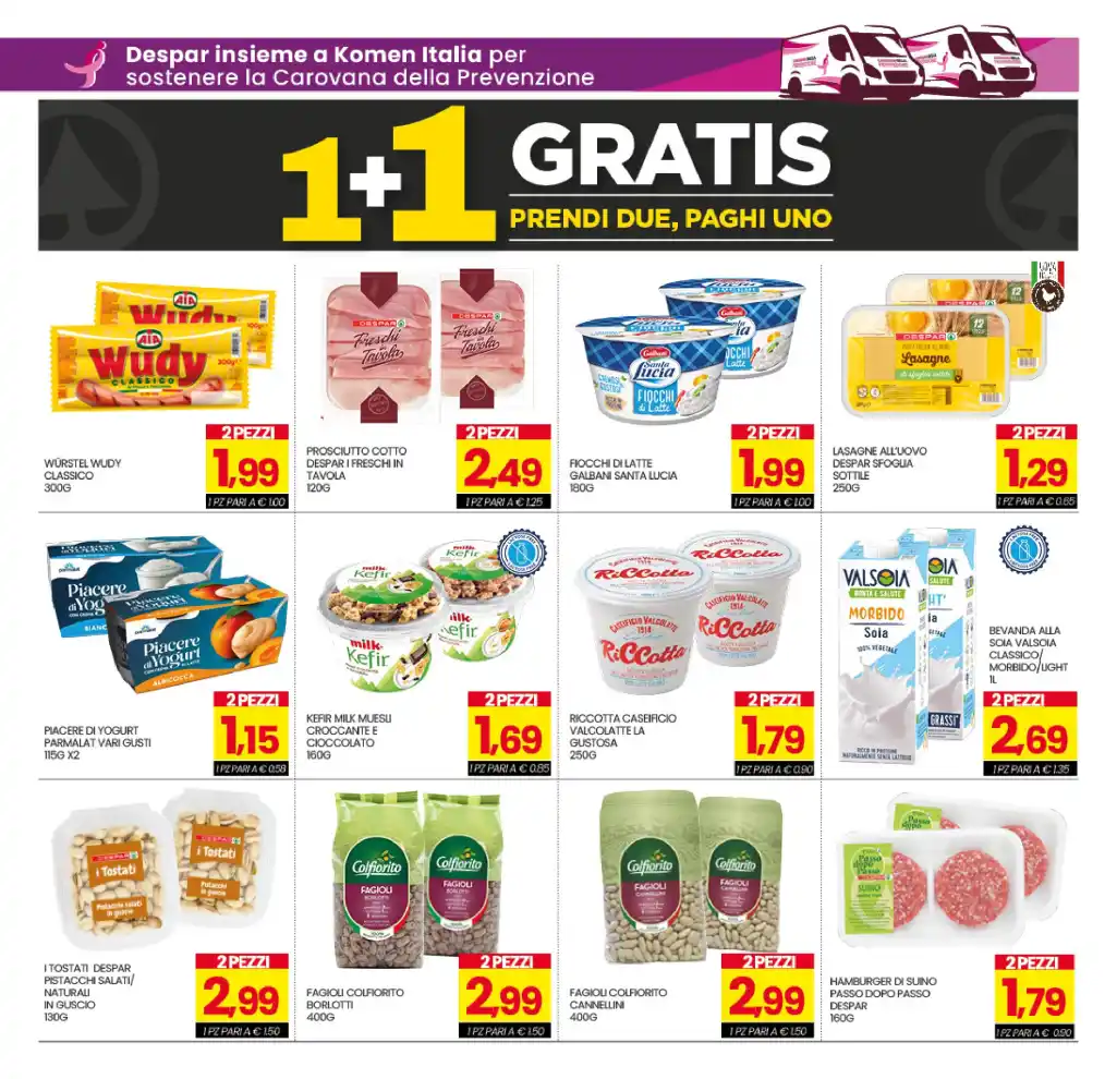 Volantino Eurospar 1+1 Gratis dal 12/10 fino al 17/10/2026