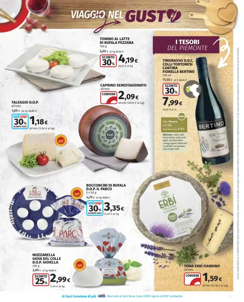 Volantino Ipercoop Viaggio nel gusto dal 8/10 fino al 21/10/2026