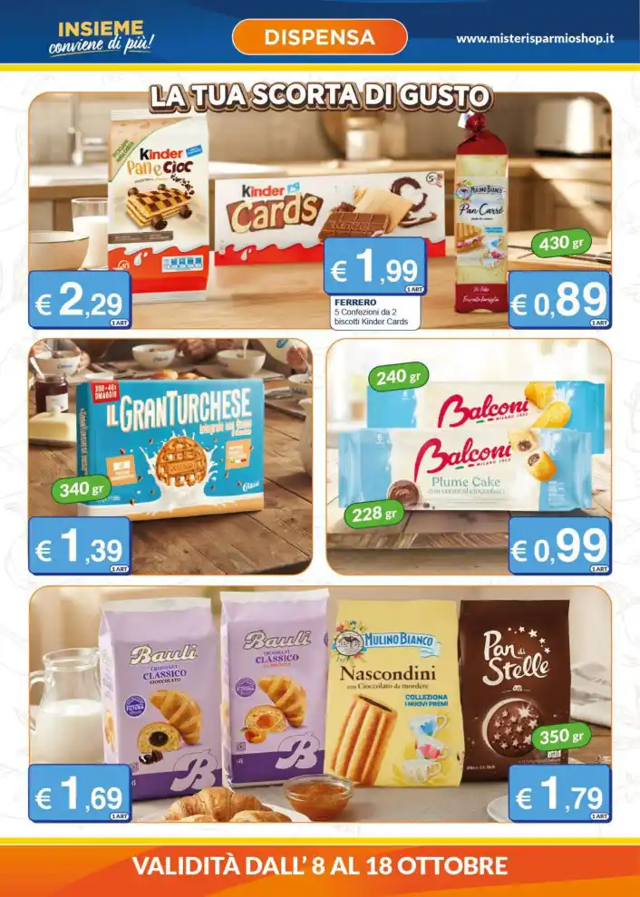 Volantino Mister Risparmio Risparmio ogni giorno dal 8/10 fino al 18/10/2026