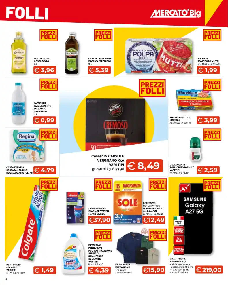 Volantino Mercatò Big Prezzi Folli dal 12/10 fino al 21/10/2026