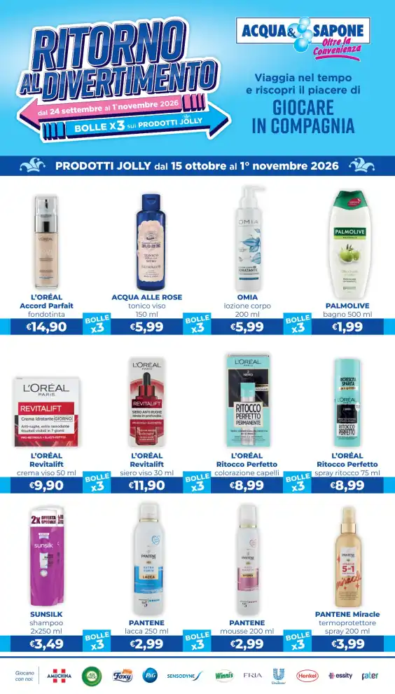 Volantino Acqua e Sapone Oltre la Convenienza dal 15/10 fino al 1/11/2026