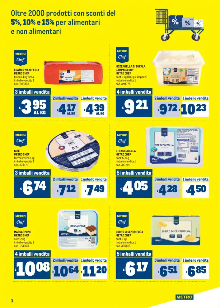 Volantino Metro Offerte per il tuo menù dal 8/10 fino al 21/10/2026