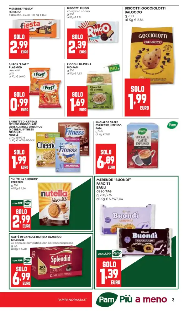 Volantino Pam Più a meno dal 8/10 fino al 21/10/2026