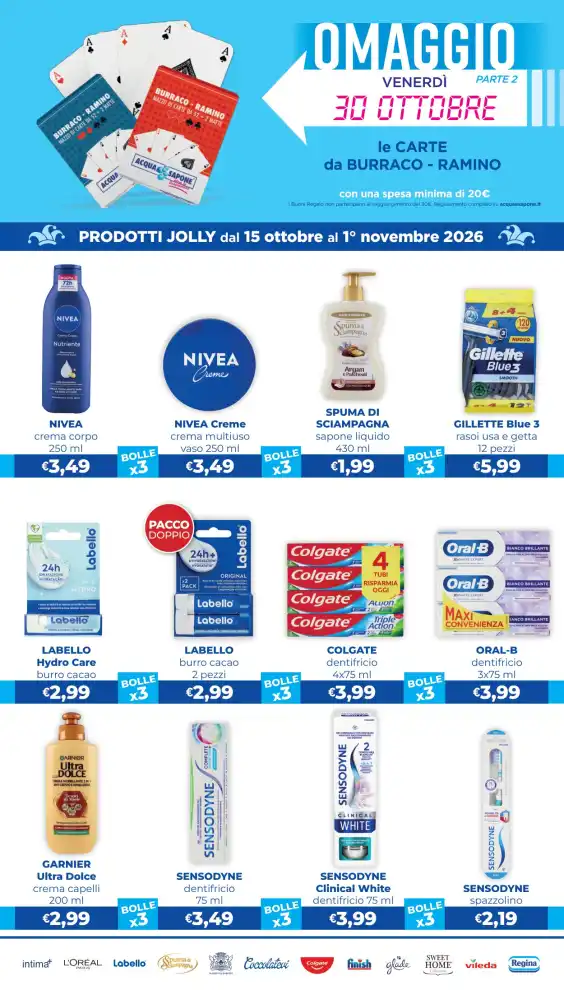 Volantino Acqua e Sapone Toscana e Umbria dal 15/10 fino al 1/11/2026