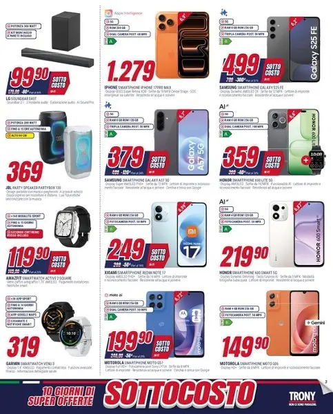 Volantino Trony Sottocosto dal 16/10 fino al 25/10/2026