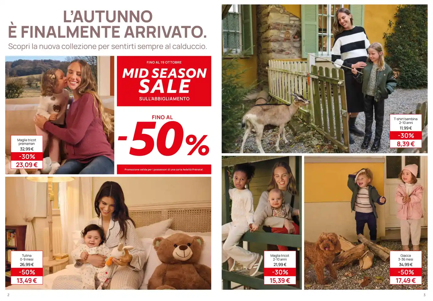 Volantino Prenatal Mid Season Sale dal 8/10 fino al 10/11/2026