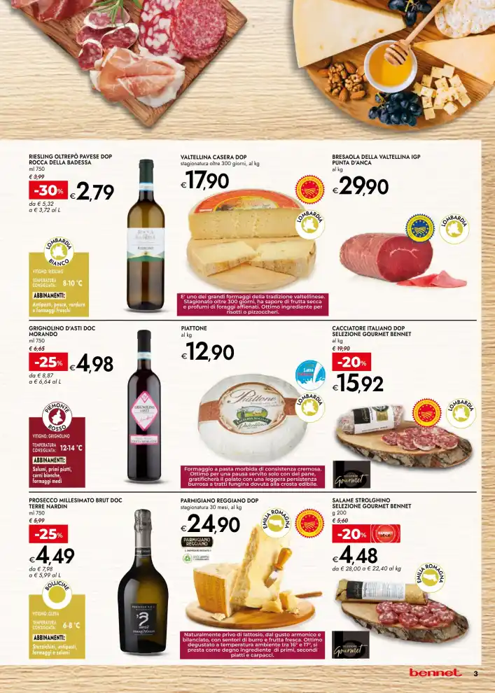 Volantino Bennet Sapori d’Italia dal 15/10 fino al 28/10/2026