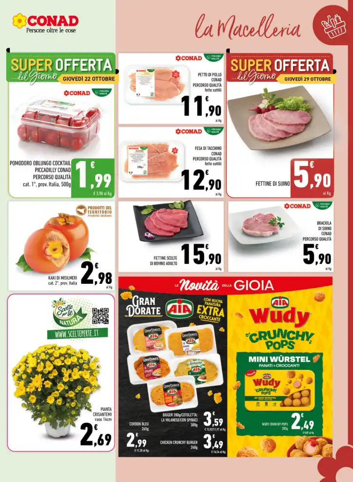 Volantino Conad Margherita Freschi di convenienza dal 21/10 fino al 1/11/2026