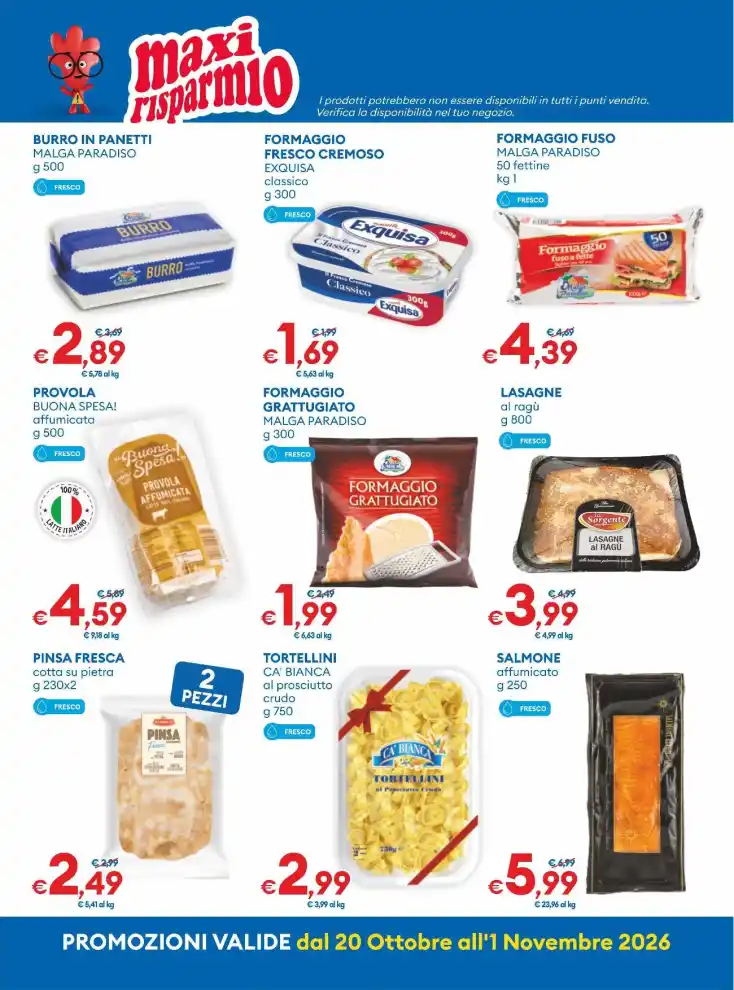 Volantino MD Discount Maxi Risparmio dal 20/10 fino al 1/11/2026