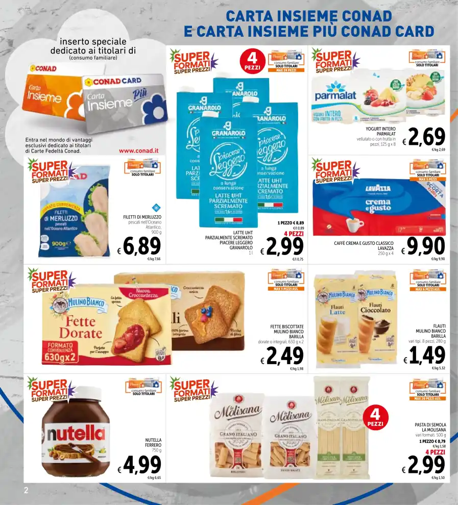 Volantino Spazio Conad Super formati super prezzi dal 20/10 fino al 2/11/2026