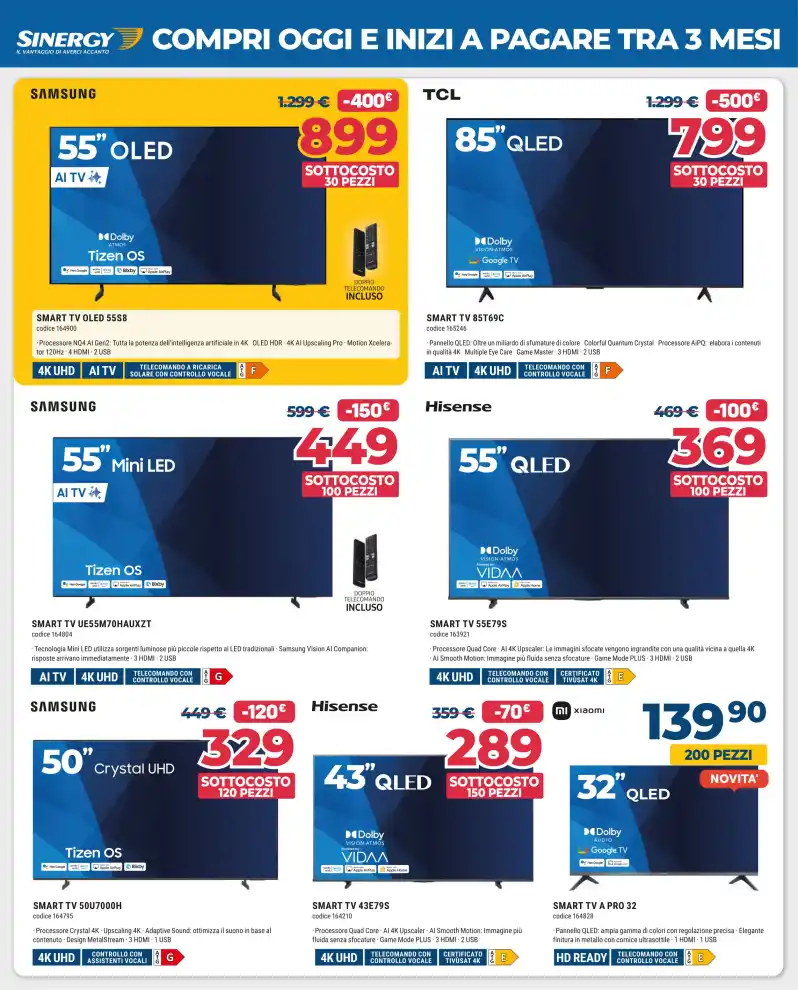 Volantino Sinergy Sottocosto dal 22/10 fino al 31/10/2026