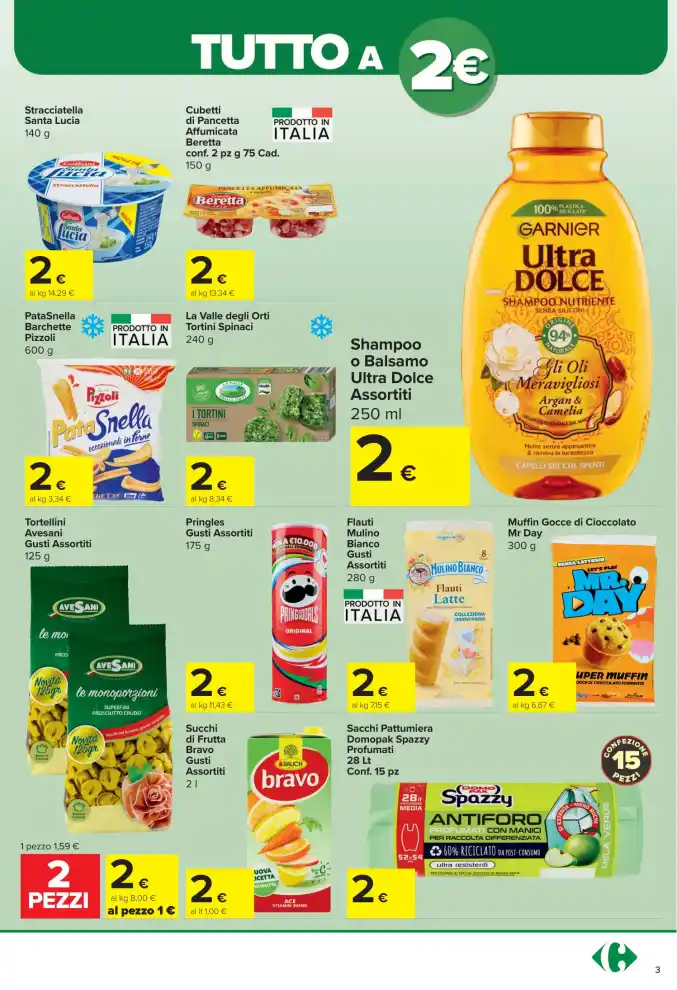 Volantino Carrefour Express Tutto a 1€ 2€ 3€ dal 22/10 fino al 3/11/2026