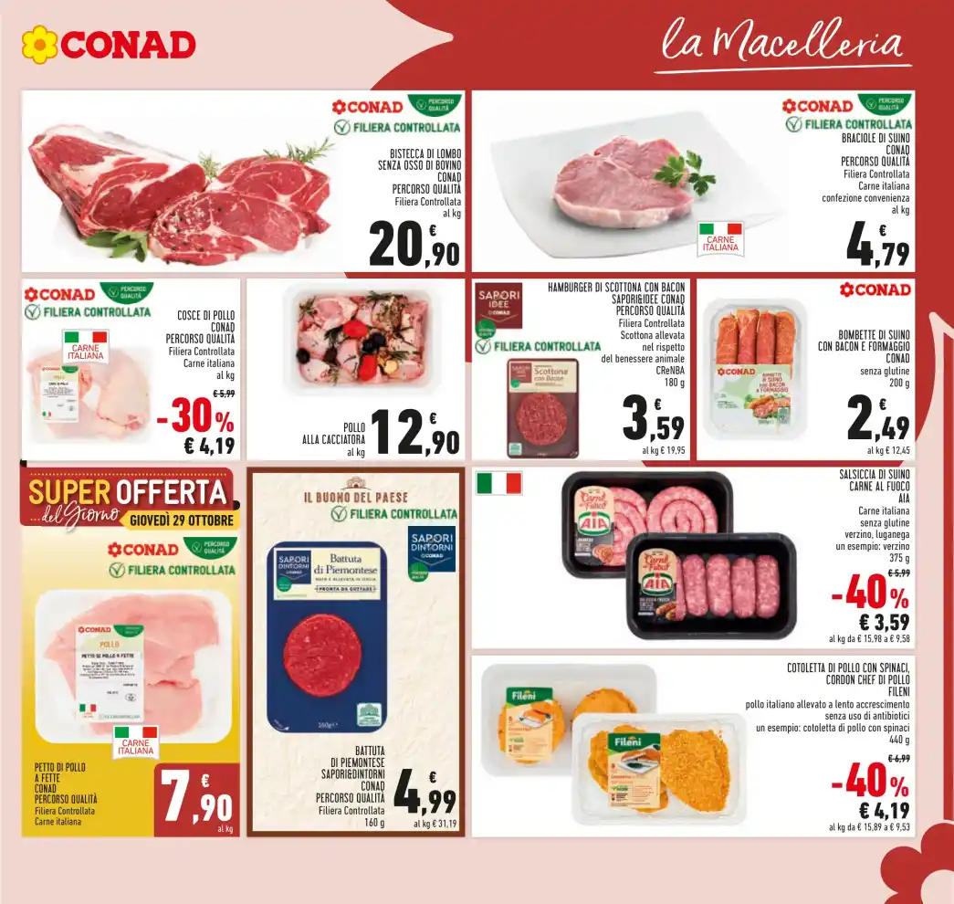 Volantino Conad Taglio netto dal 21/10 fino al 4/11/2026