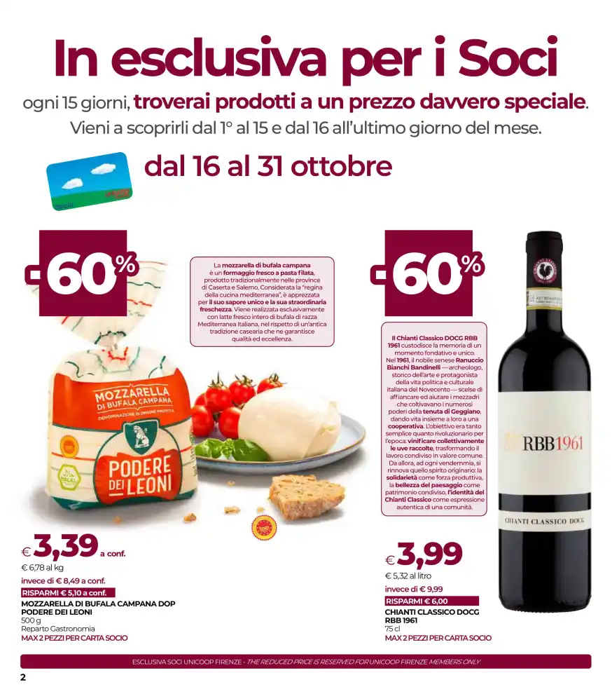 Volantino Coop Sapori d’eccellenza dal 22/10 fino al 4/11/2026