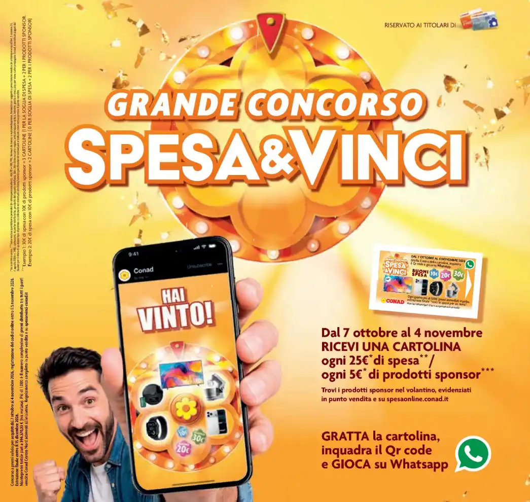 Volantino Conad Superstore Sconti fino al 40% dal 21/10 fino al 4/11/2026