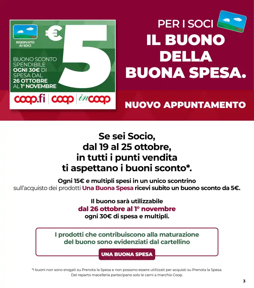 Volantino Coop Sapori d’eccellenza dal 22/10 fino al 4/11/2026