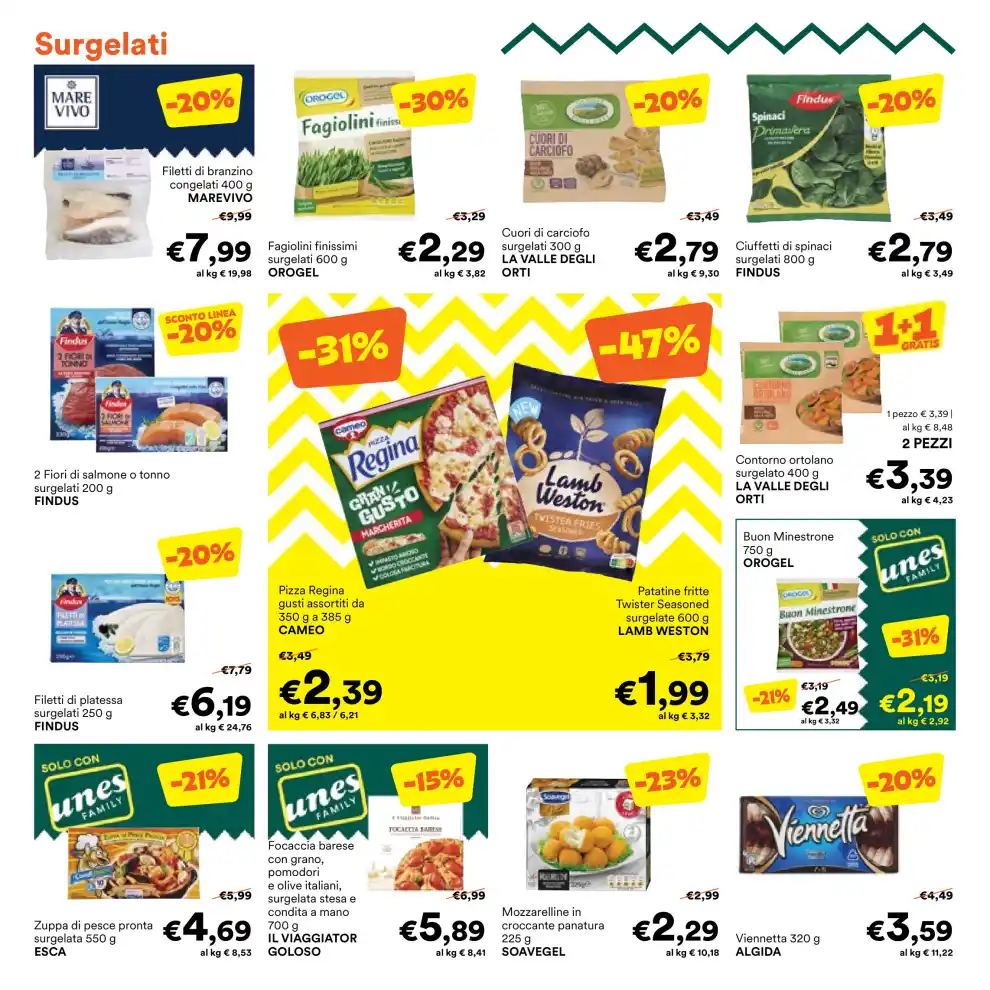 Volantino Unes 1+1 Gratis dal 19/10 fino al 3/11/2026