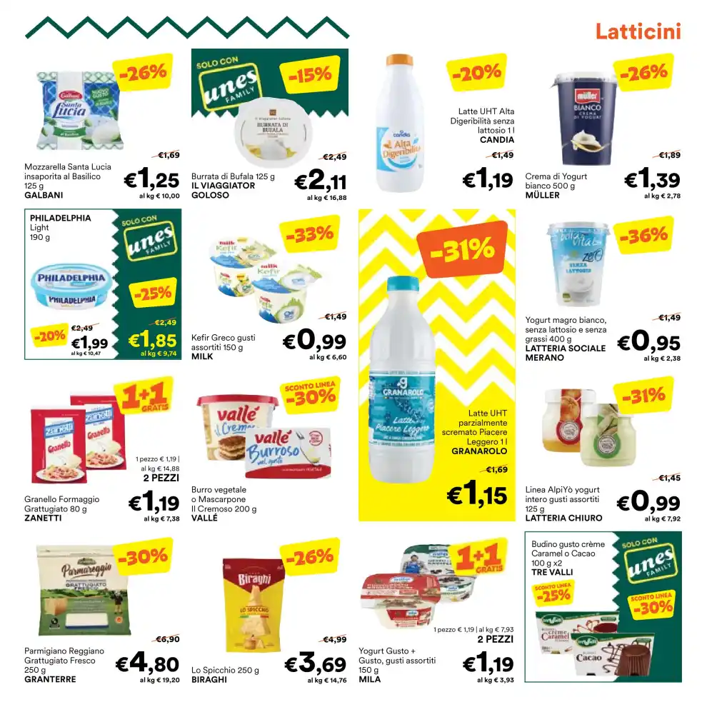 Volantino Unes 1+1 Gratis dal 19/10 fino al 3/11/2026