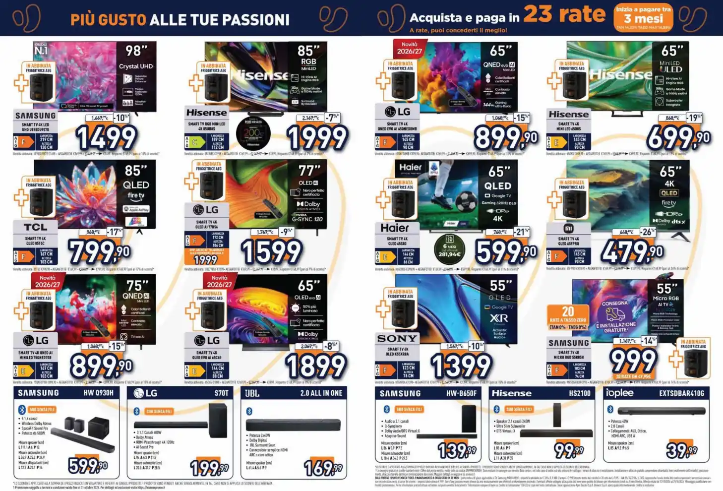Volantino Unieuro Più gusto alle tue passioni dal 12/10 fino al 29/10/2026
