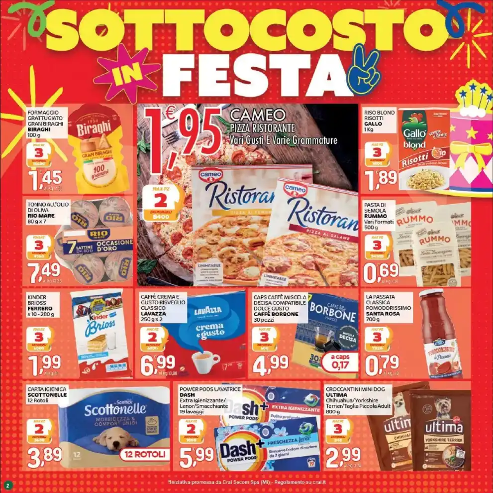 Volantino Crai Sottocosto in festa dal 29/10 fino al 7/11/2026